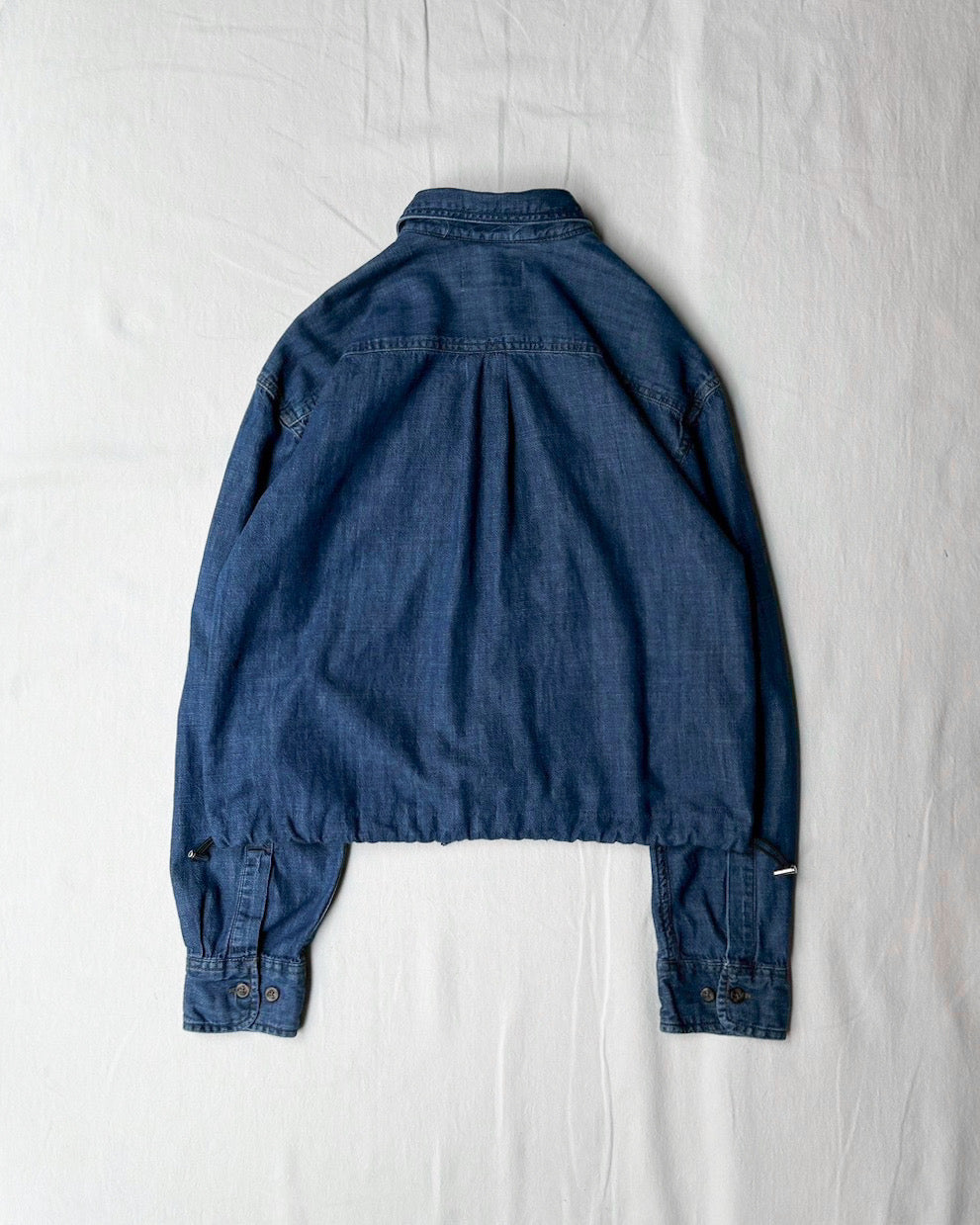 ID25-001-01-F / denim frill shirt【D】