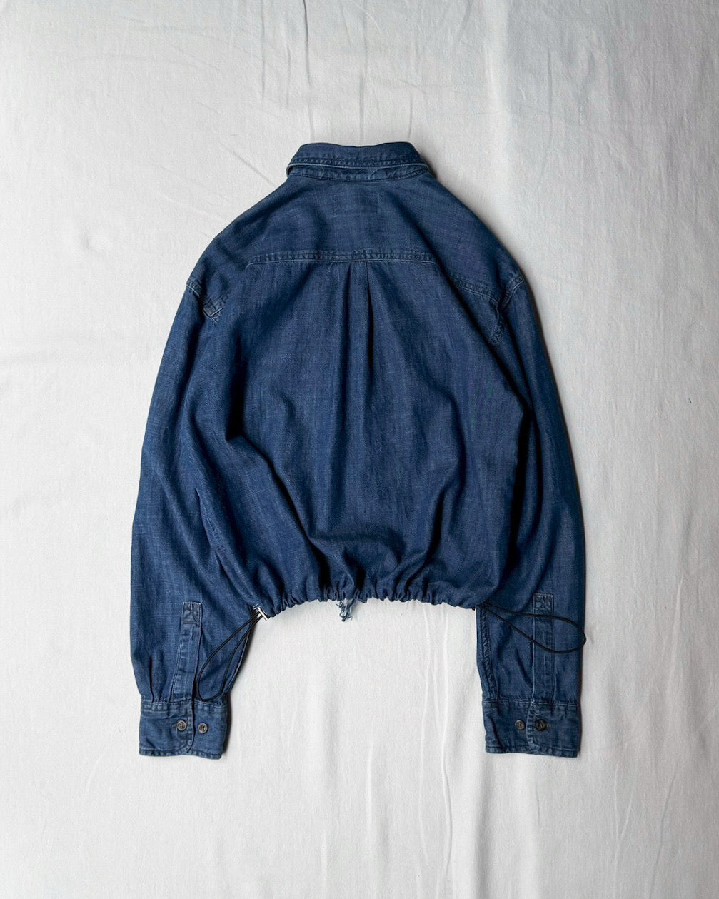 ID25-001-01-F / denim frill shirt【C】