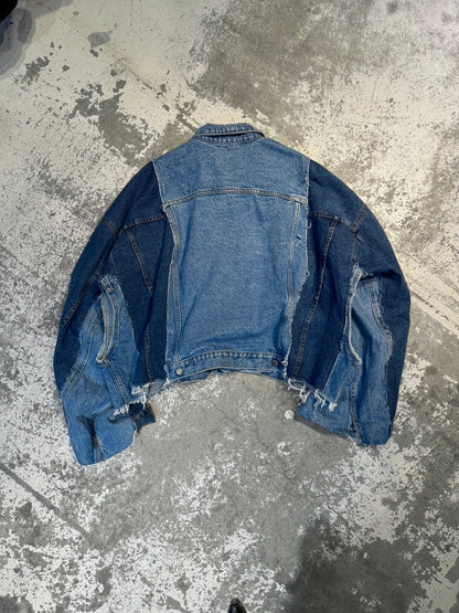 RE-030-03 / rebuild kimono denim jacket【A】
