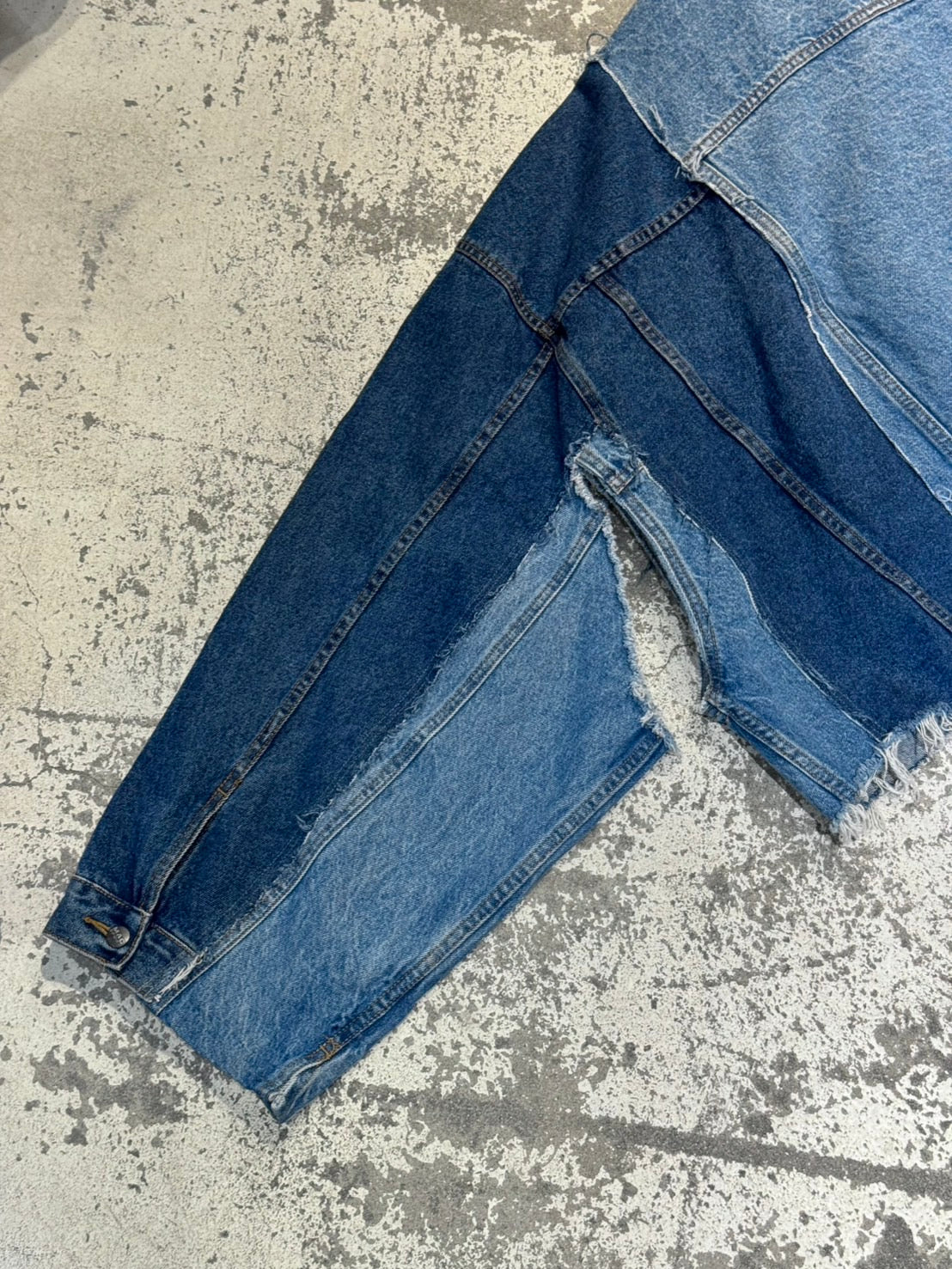 RE-030-03 / rebuild kimono denim jacket【A】