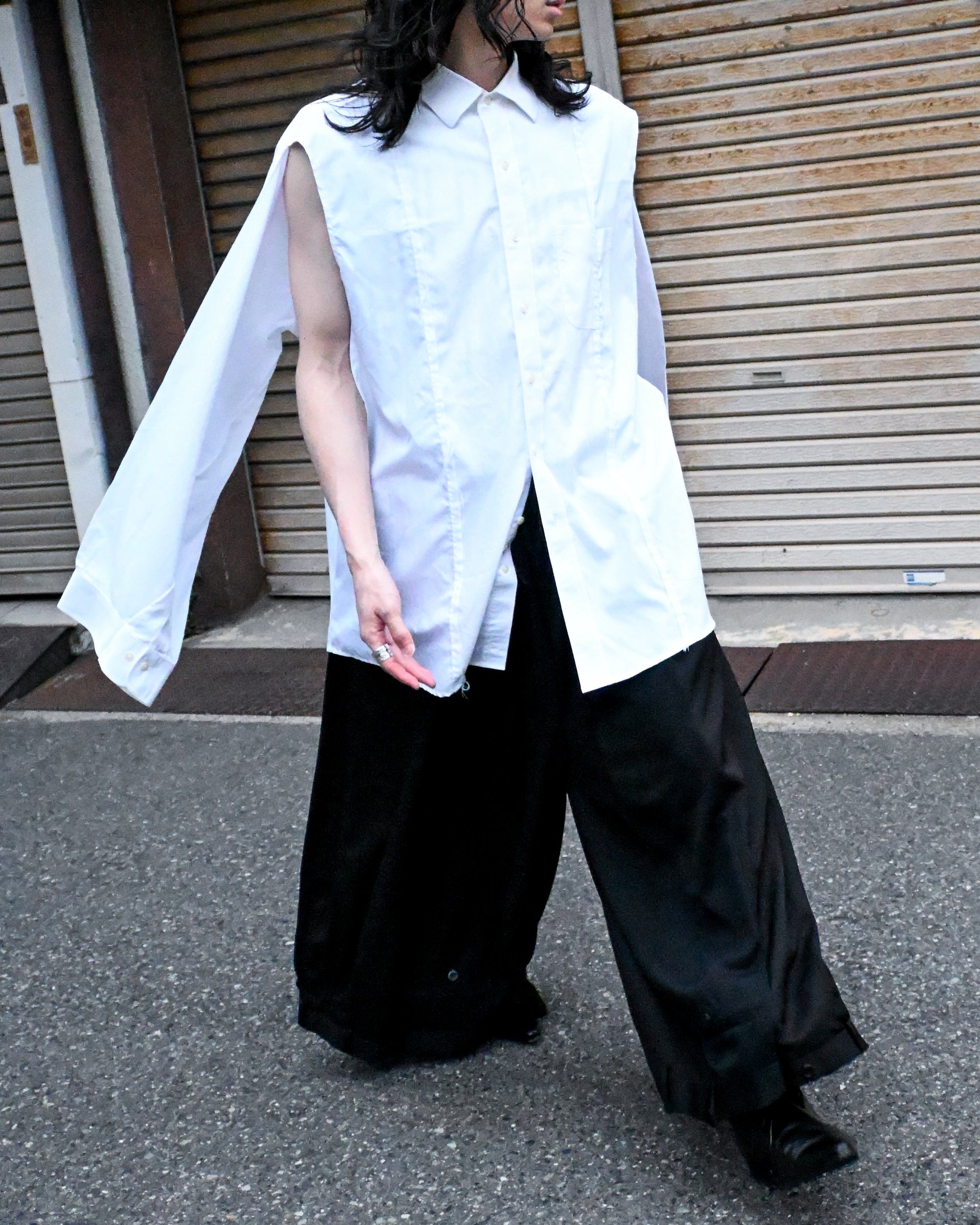 ID26-006-03-L / rebuild hakama slacks【A】