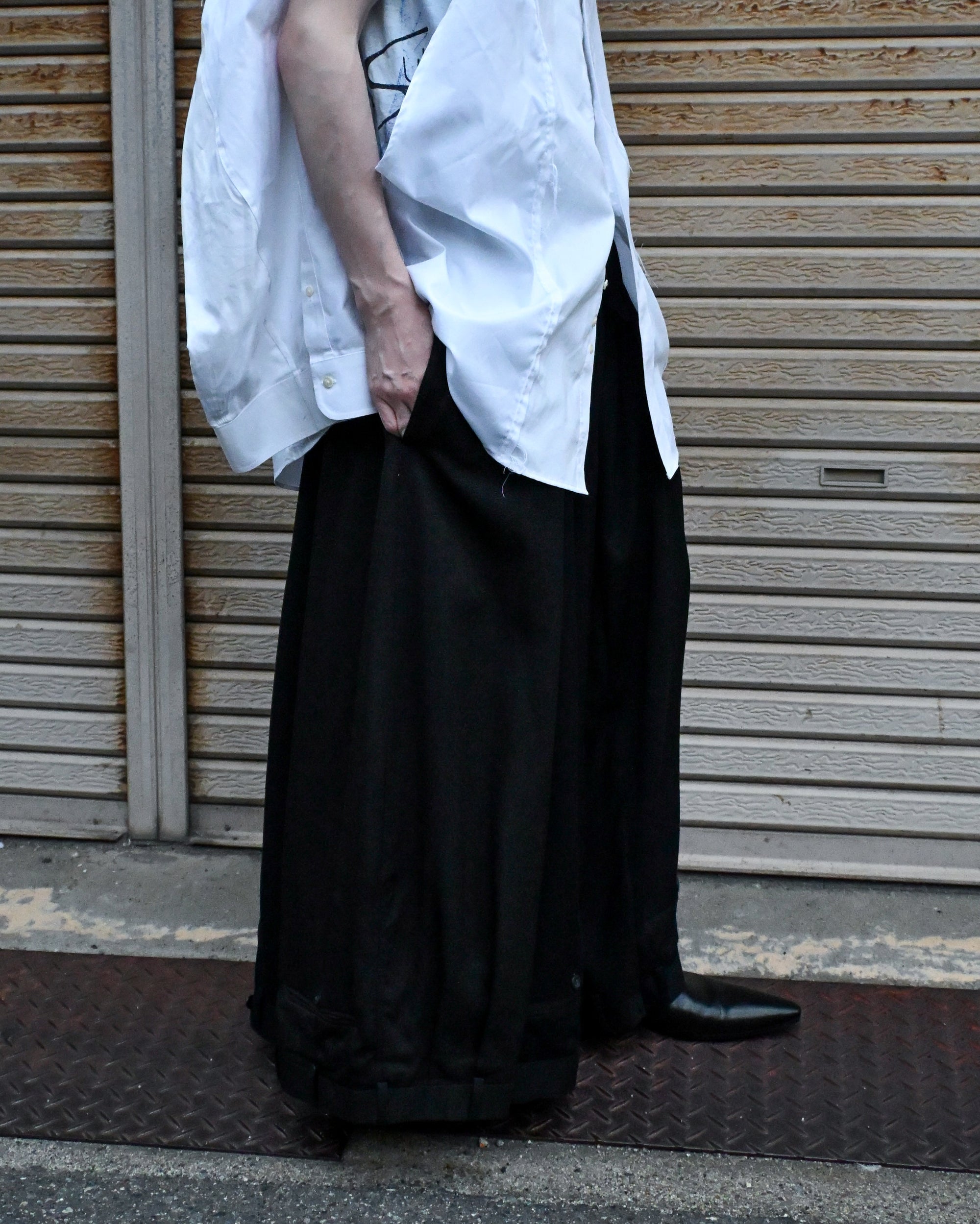 ID26-006-03-L / rebuild hakama slacks【A】