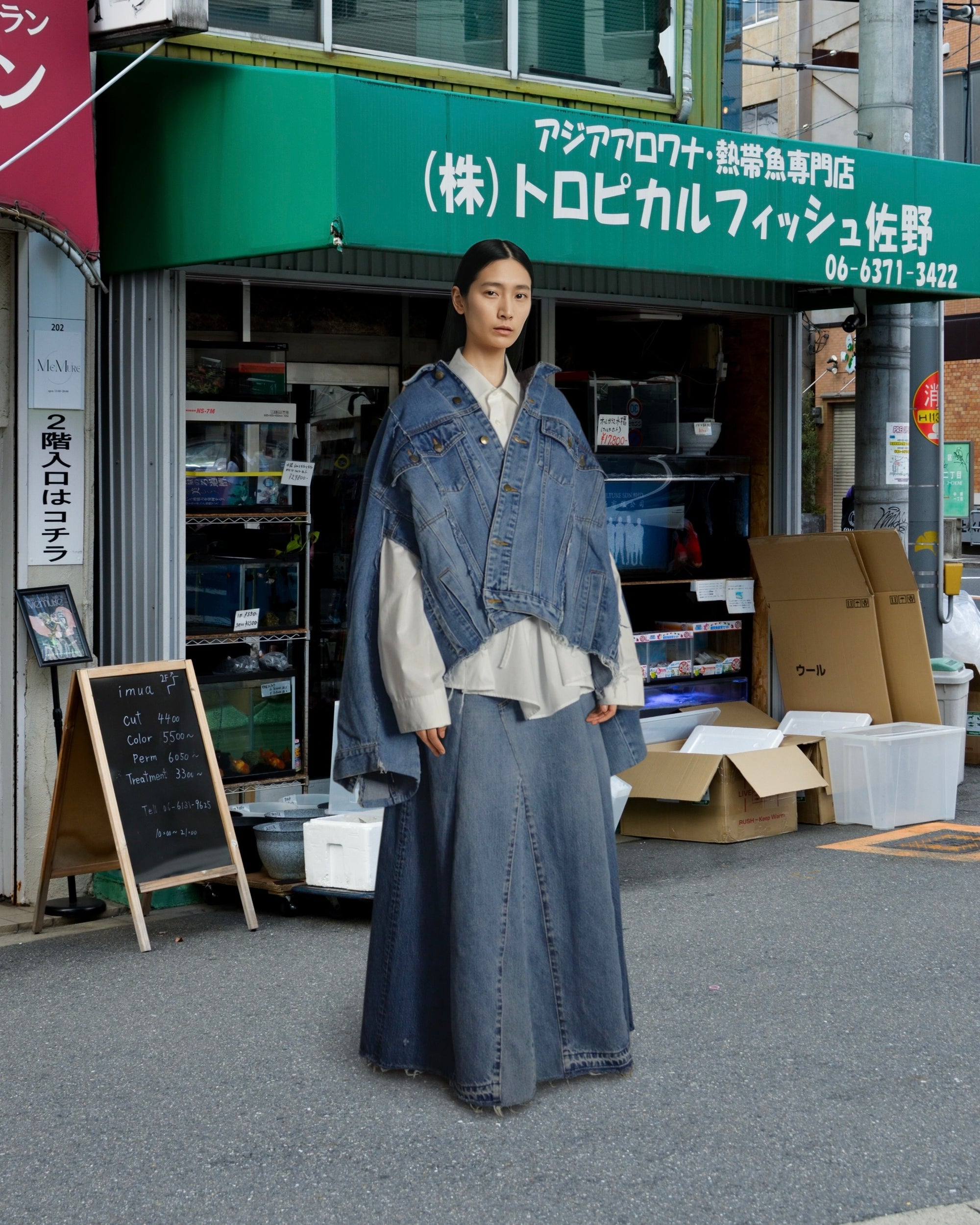 ID-002 / rebuild kimono denim jacket【A】