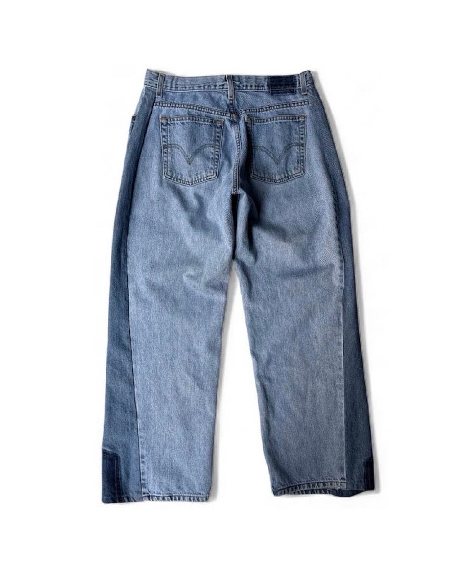 ID25-005-01-F / wide leg easy denim【F】