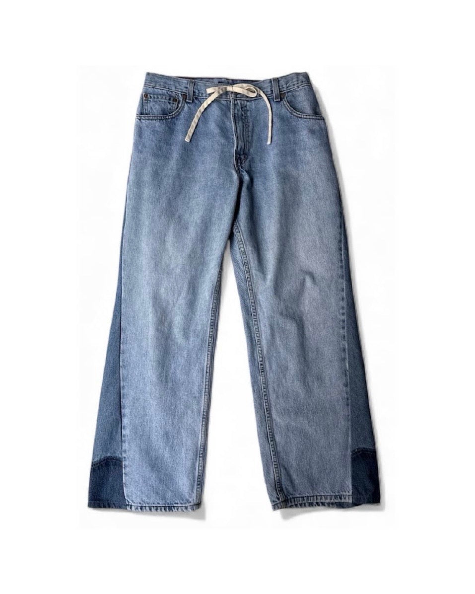 ID25-005-01-F / wide leg easy denim【F】