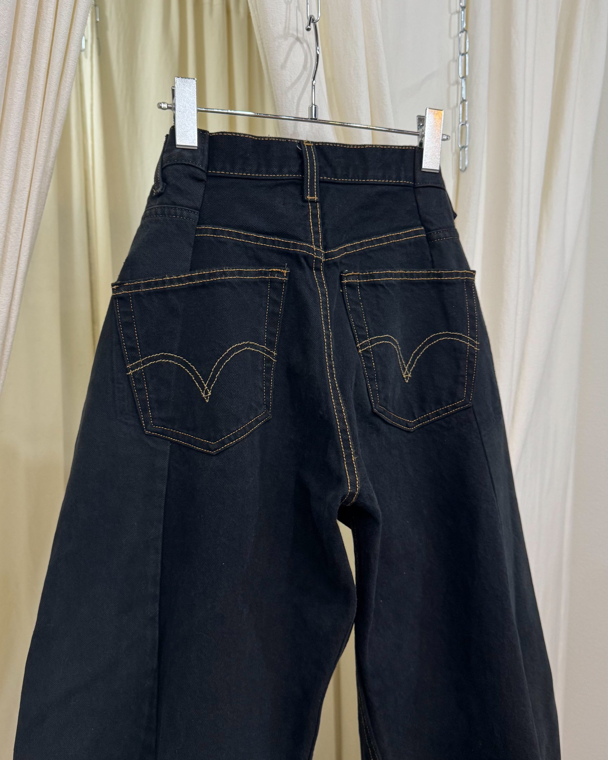 ID-005-02-XL / curve buggy denim overdyed