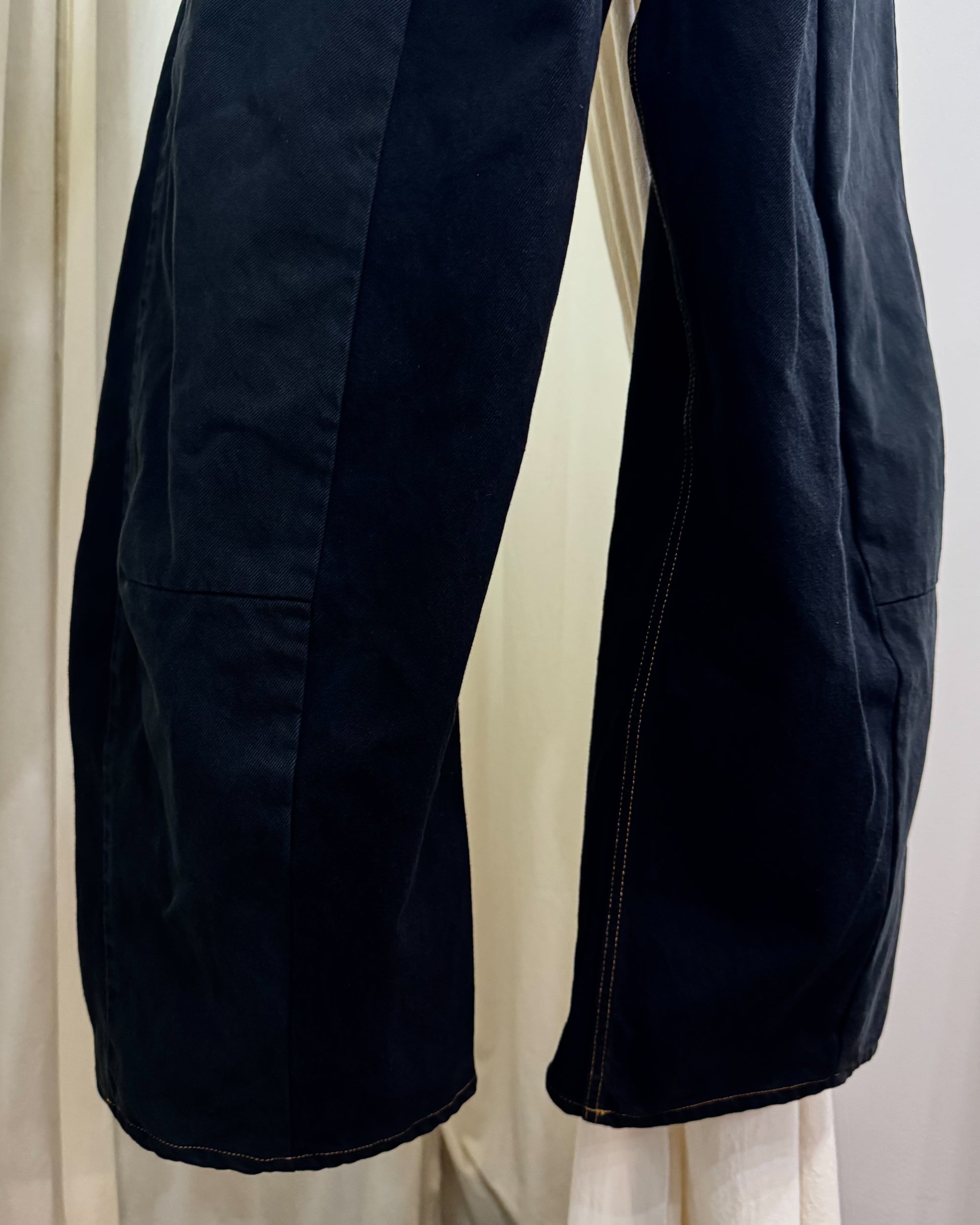 ID-005-02-XL / curve buggy denim overdyed