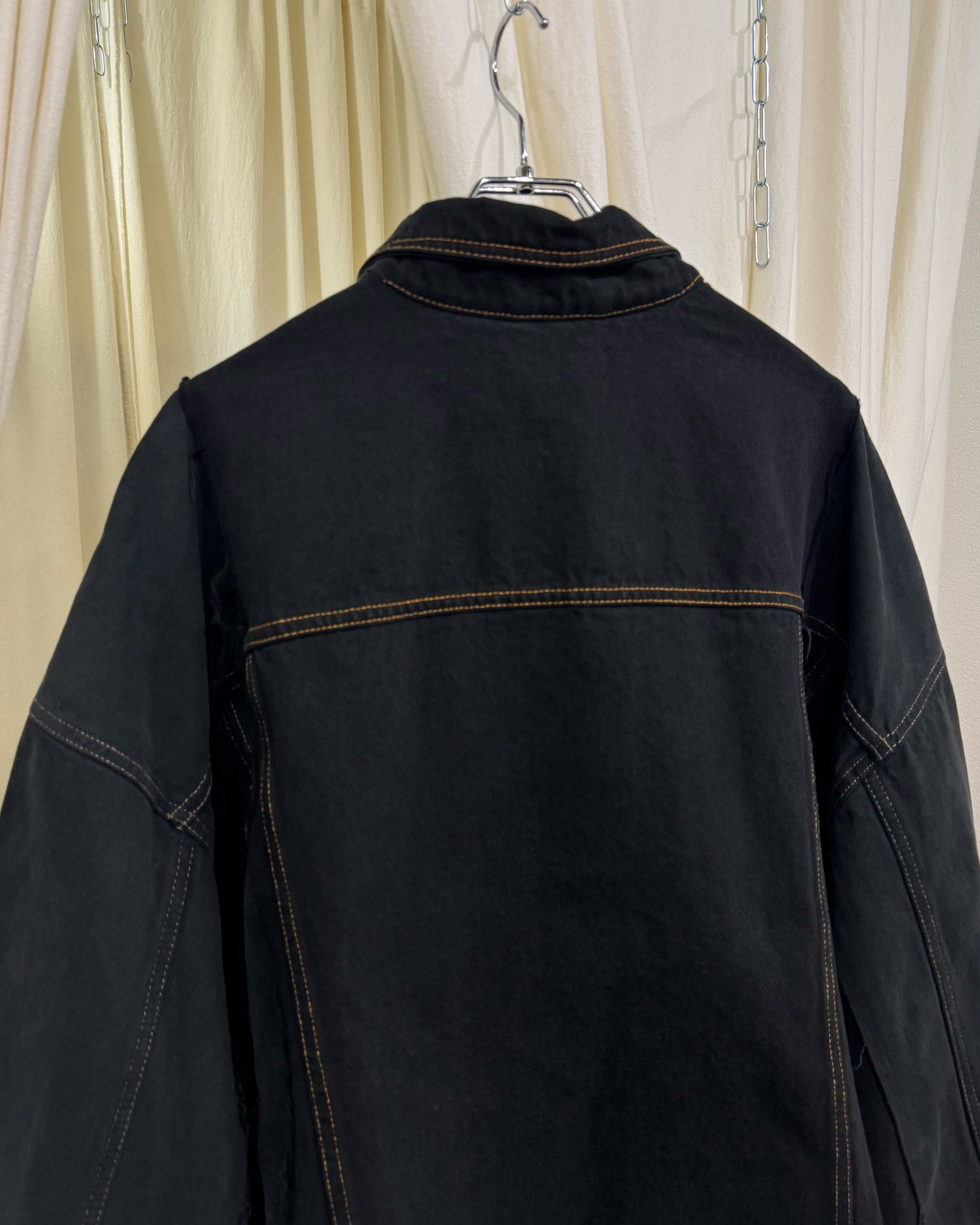 ID-006-01-F / rebuild kimono denim overdye