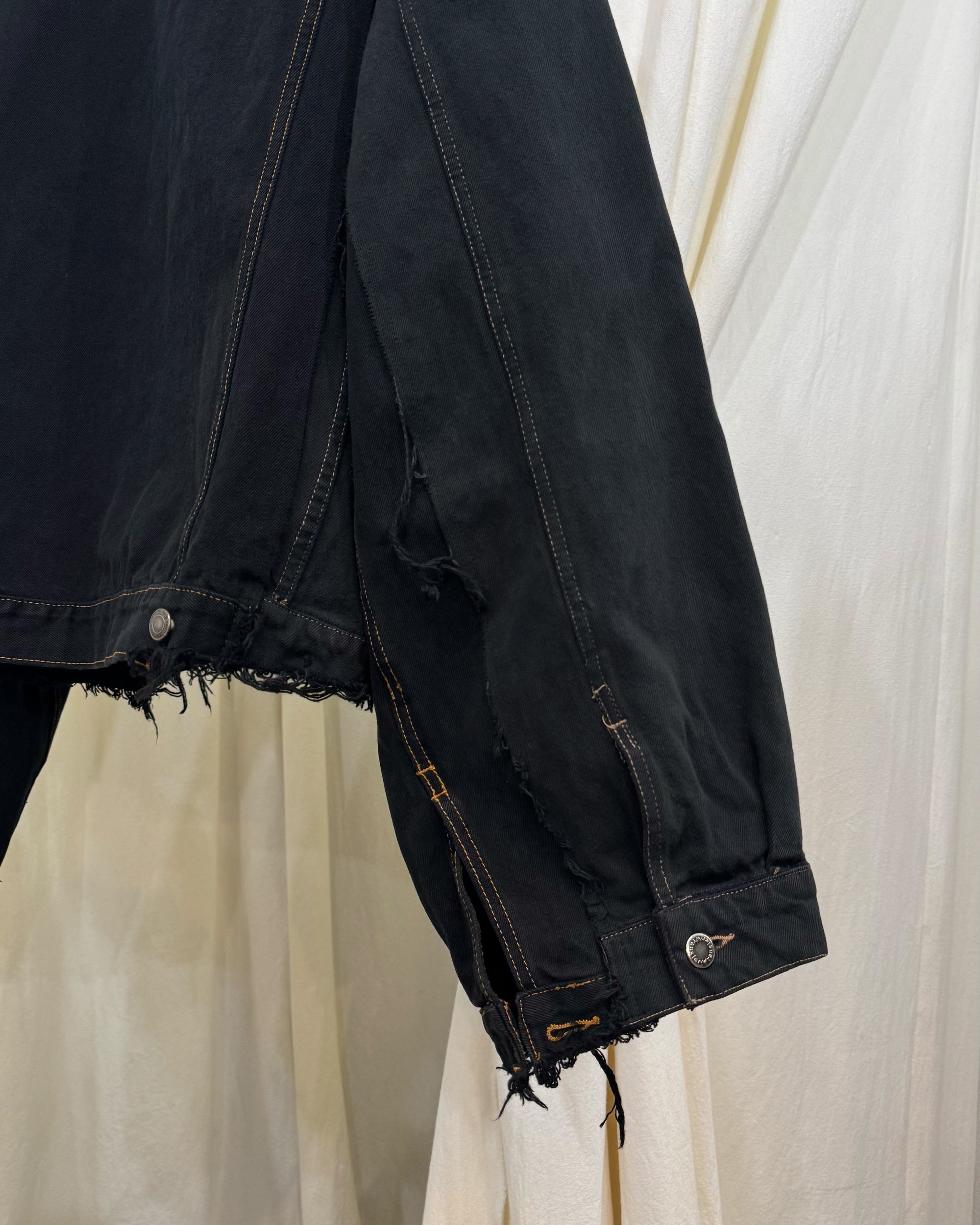 ID-006-01-F / rebuild kimono denim overdye