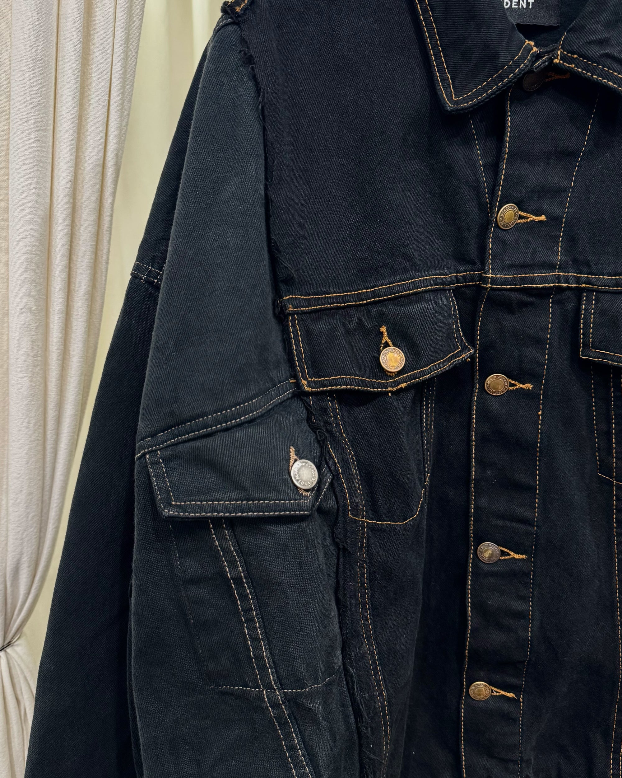 ID-006-01-F / rebuild kimono denim overdye