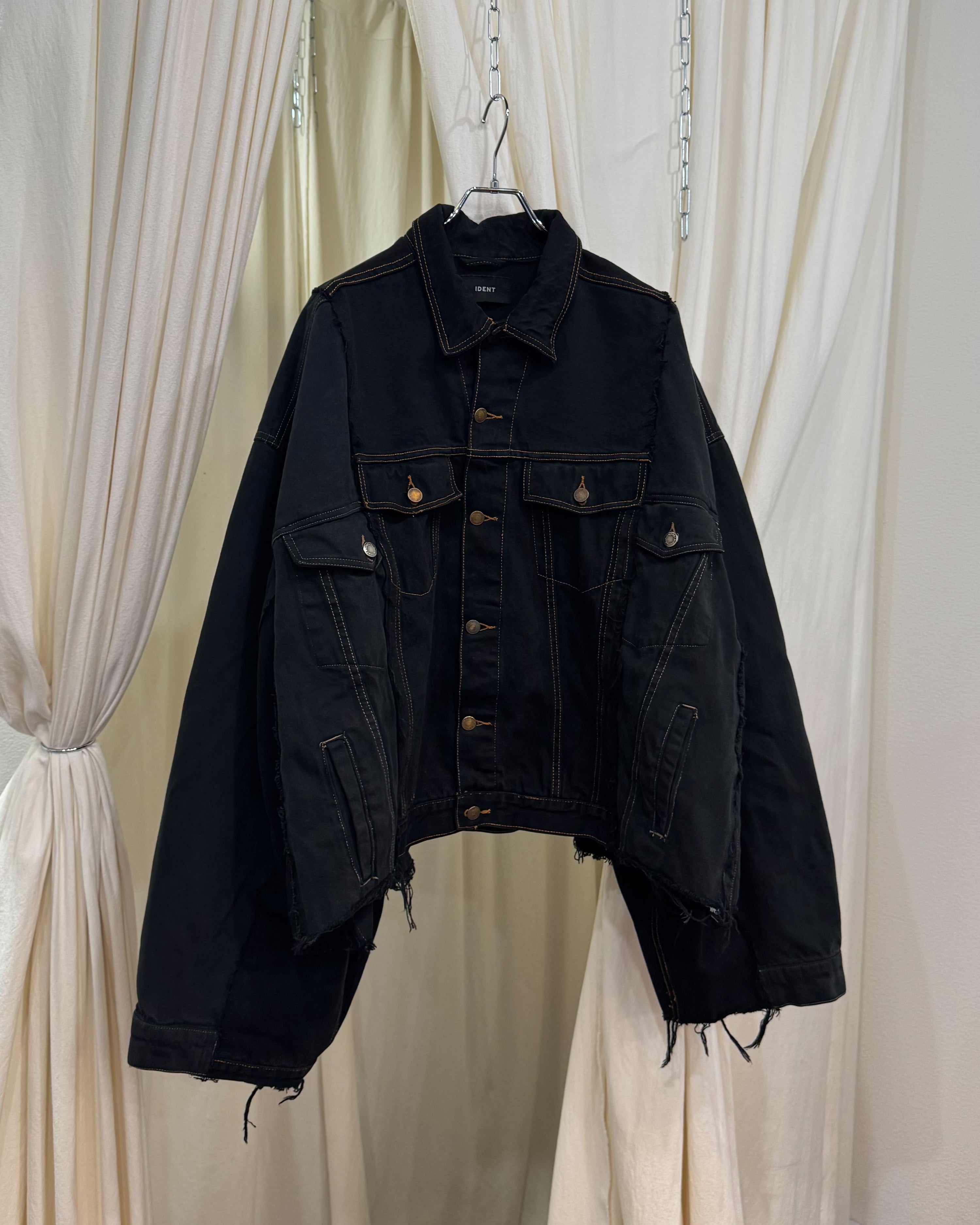 ID-006-01-F / rebuild kimono denim overdye