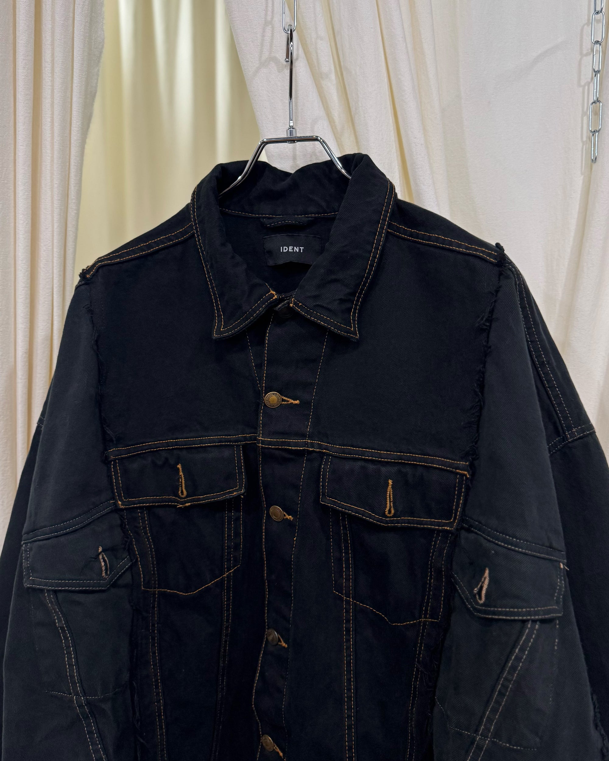 ID-006-01-F / rebuild kimono denim overdye