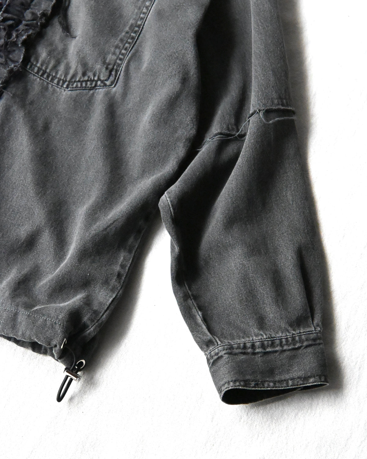 ID26-014-07-F / denim frill shirt【F】