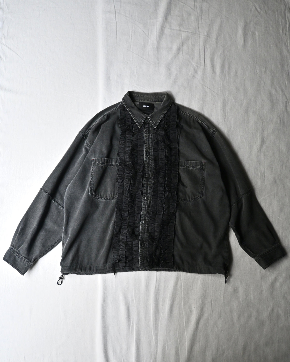 ID26-014-07-F / denim frill shirt【F】