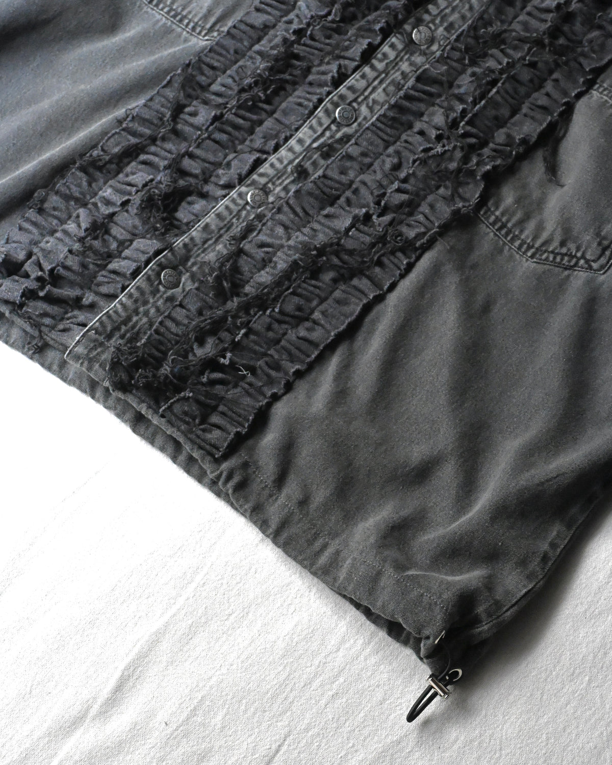 ID26-014-07-F / denim frill shirt【F】