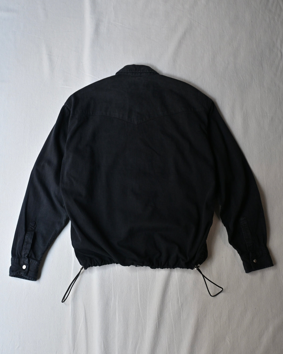 ID26-014-07-F / denim frill shirt【D】