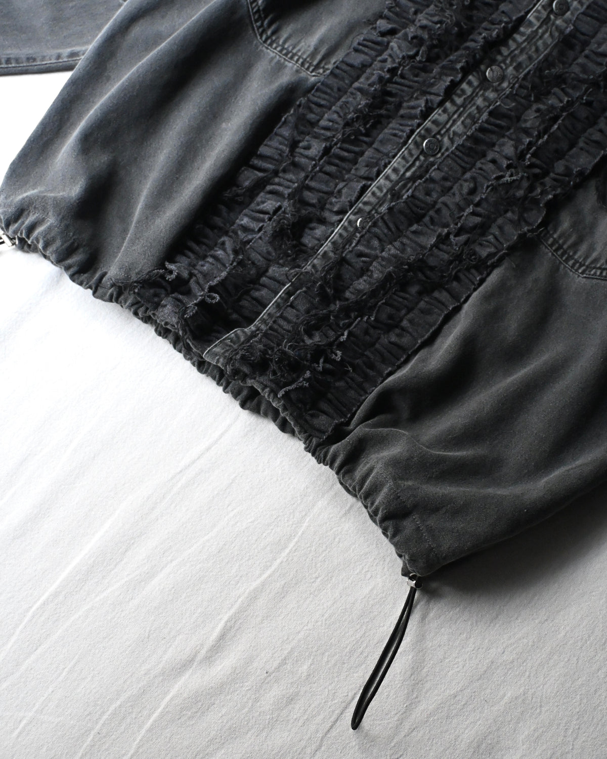 ID26-014-07-F / denim frill shirt【F】